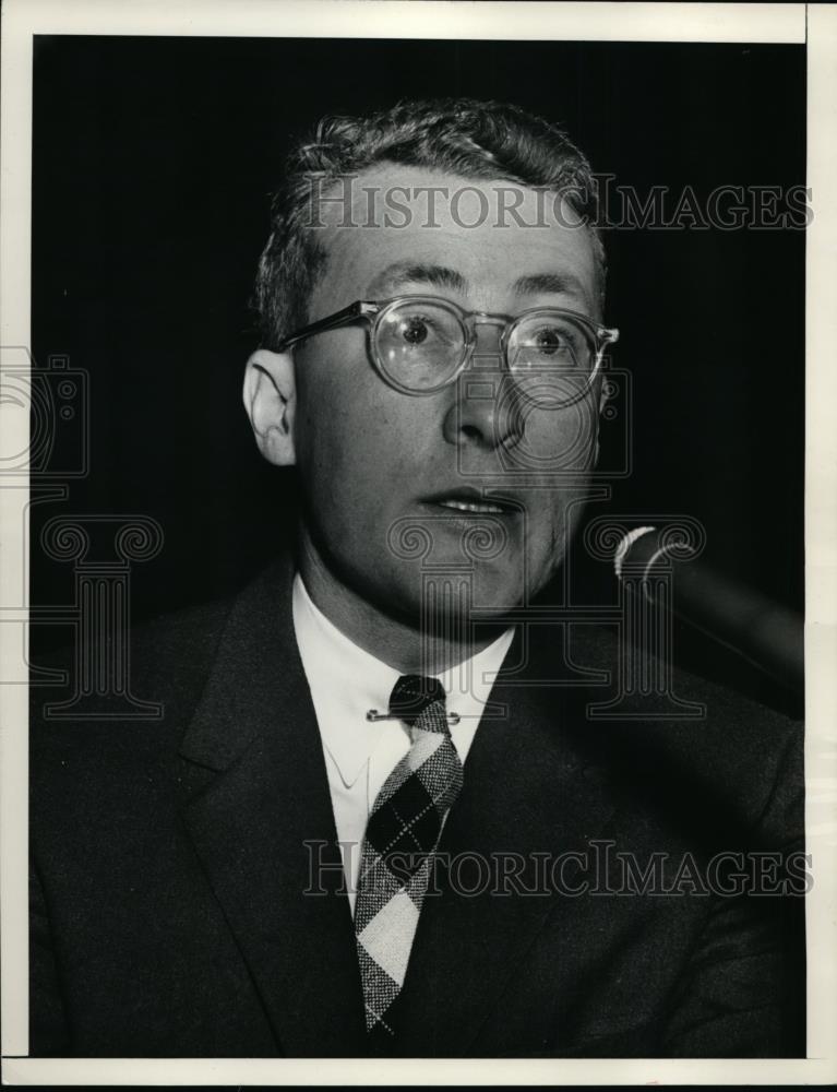 1956 Press Photo Alden Todd testifies before Senate Internal Security - nef01251 - Historic Images