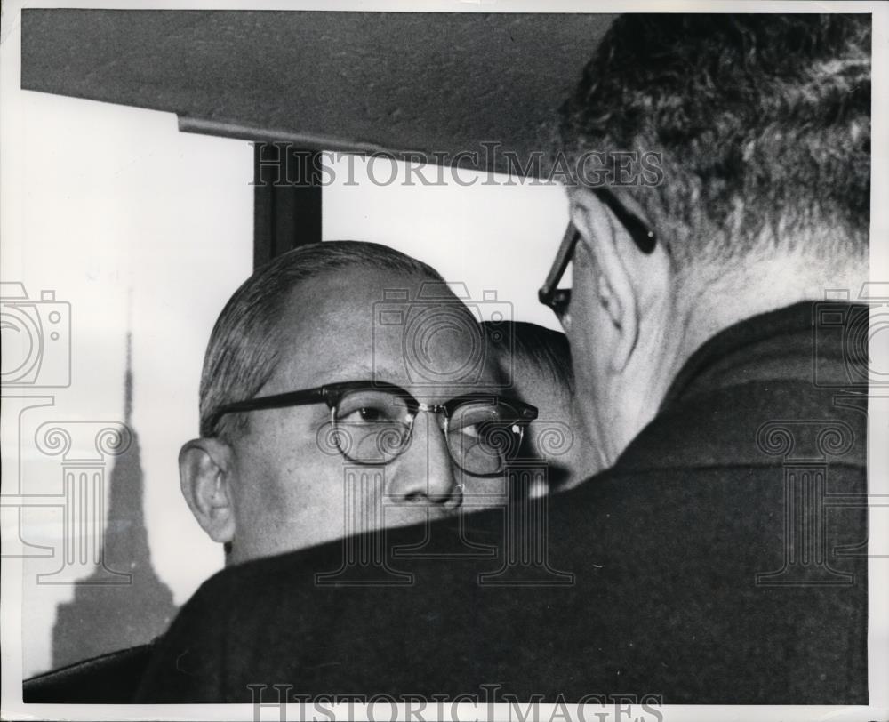 1968 Press Photo U.Thant, U.N.Secretary General with Under Sec.Gen.Ralph Bunche - Historic Images