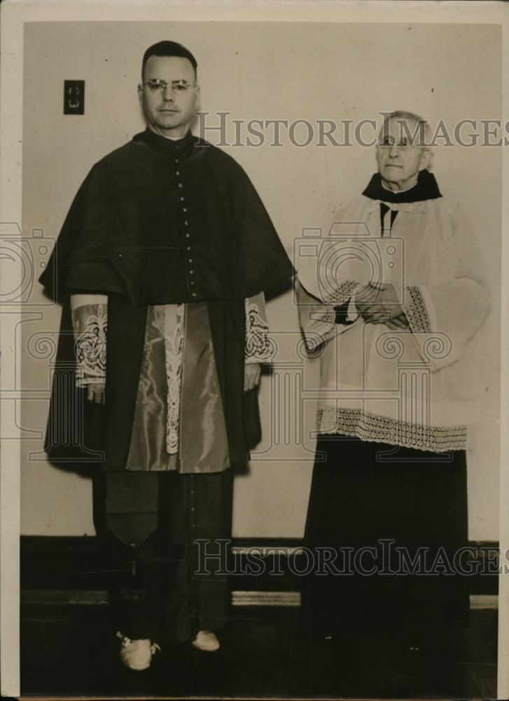 1936 Press Photo Father Charles F. Buddy, new bishop of San Diego diocese - Historic Images