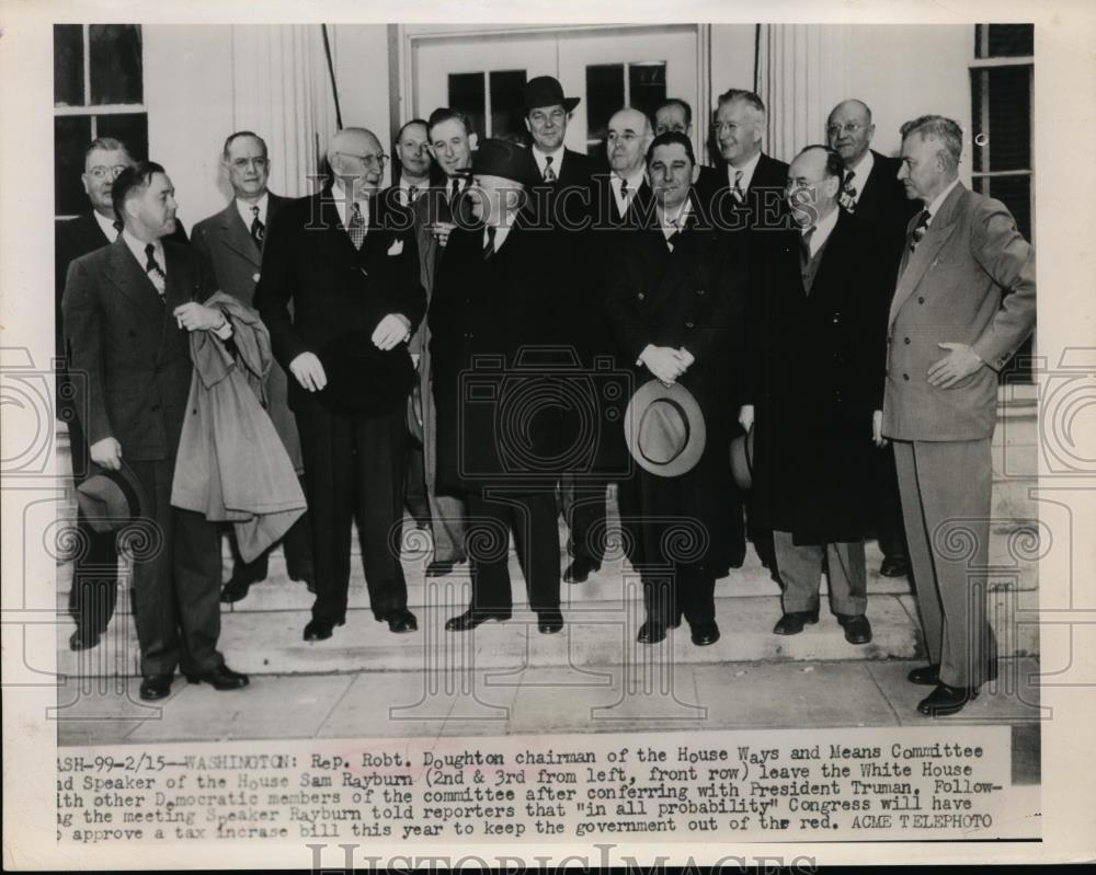 1949 Press Photo Democrats members of House and Ways Committee - nee96812 - Historic Images