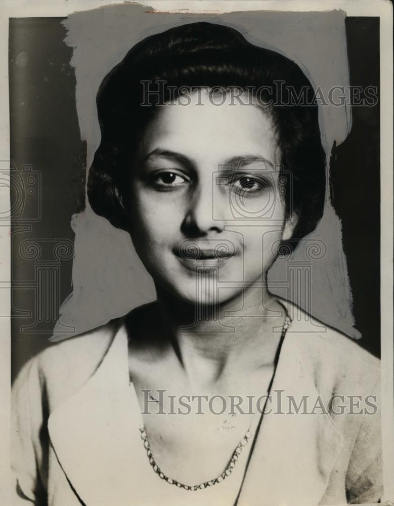 1934 Press Photo Miss Edna Beshara of 8211 Linwood Avenue - nef00159 - Historic Images