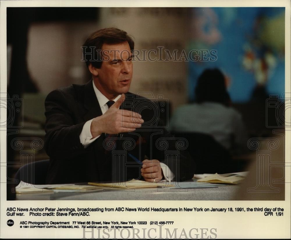 1991 Press Photo ABC News Anchor Peter Jennings - spp00628 - Historic Images
