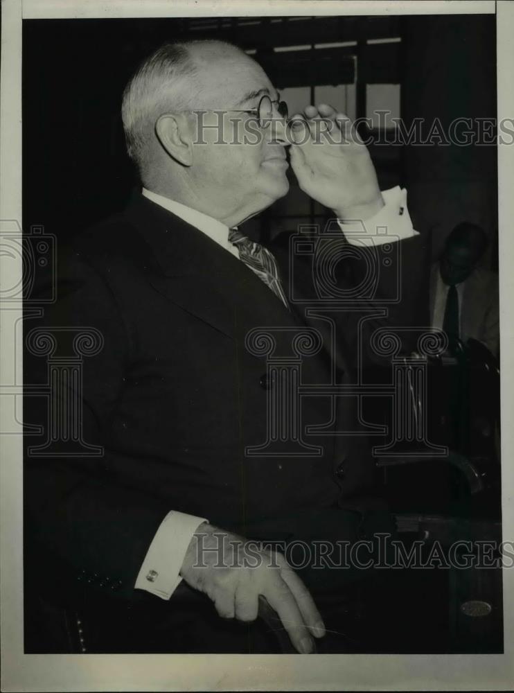 1941 Press Photo J.J.Peley Pres.of American Railroads testified at Senate - Historic Images