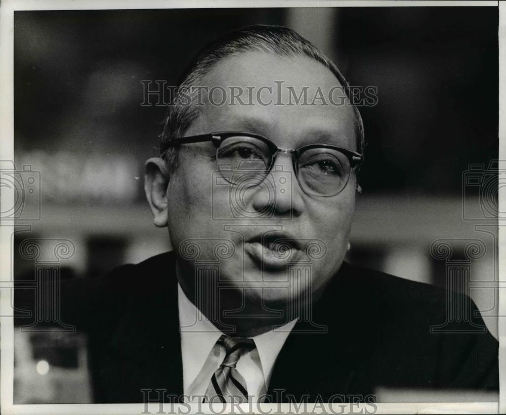 1967 Press Photo UN Secretary General U Thant holds press conference - nef01694 - Historic Images