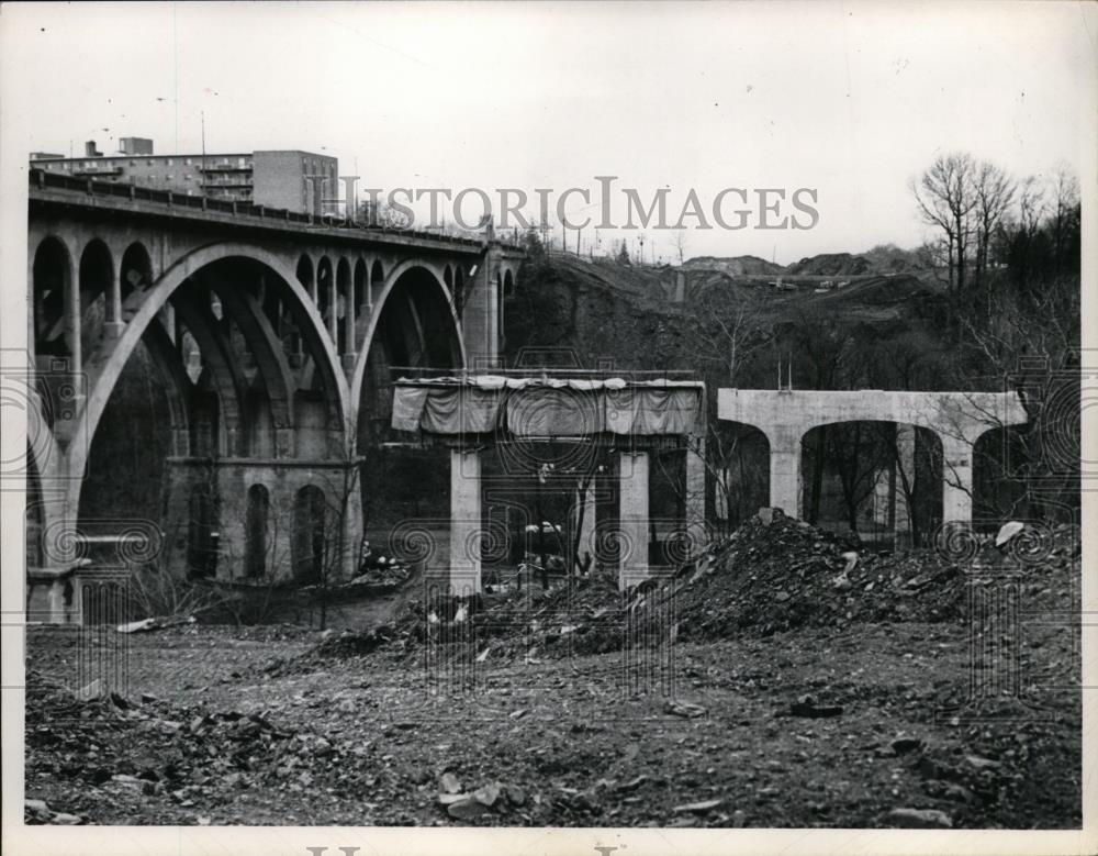 1969 Press Photo Construction on I-90 North of Hilliard Rd - nef00768 - Historic Images