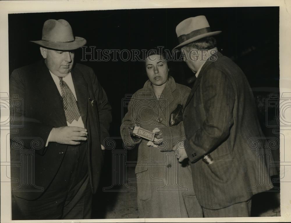 1932 Press Photo Renee Russell widow of Maurice Russell slain on Half Moon Bay - Historic Images