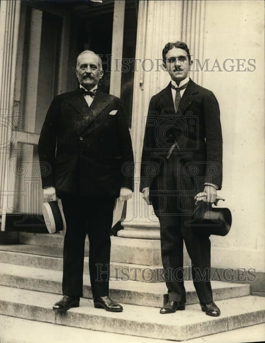 1922 Press Photo Henry Aubepin & Hubert Guerii attend ABA Conference - nef01256 - Historic Images