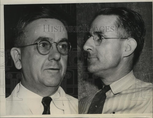 1939 Press Photo C.N.Baker and John J.Conley of the Typographical Union - Historic Images