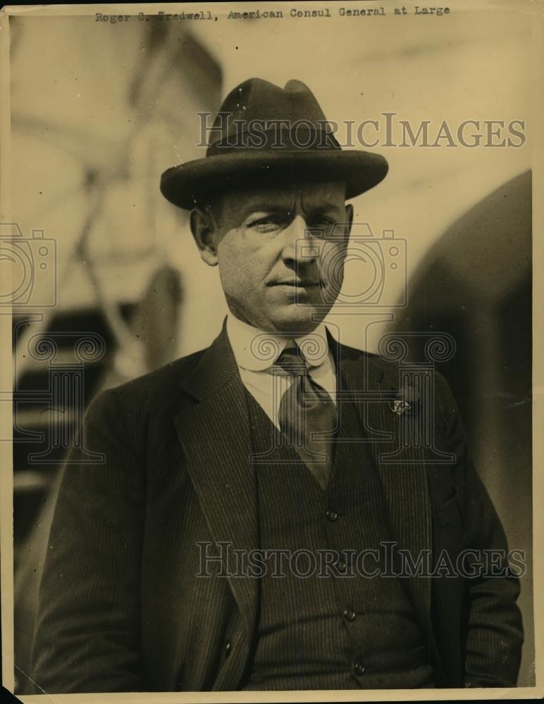 1922 Press Photo Roger C.Tredwell American Cunsil General at Large - nee94275 - Historic Images