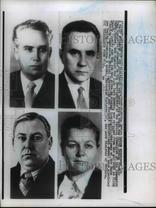 1960 Press Photo Soviet Prime Minister Frol Koslov with Alekacy Kosygin - Historic Images