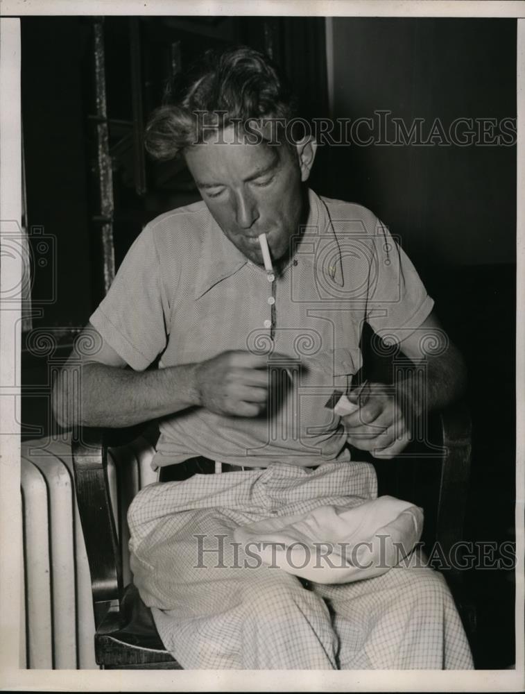 1937 Press Photo James McCormack Questioned For The Death Of Jane Mohan - Historic Images