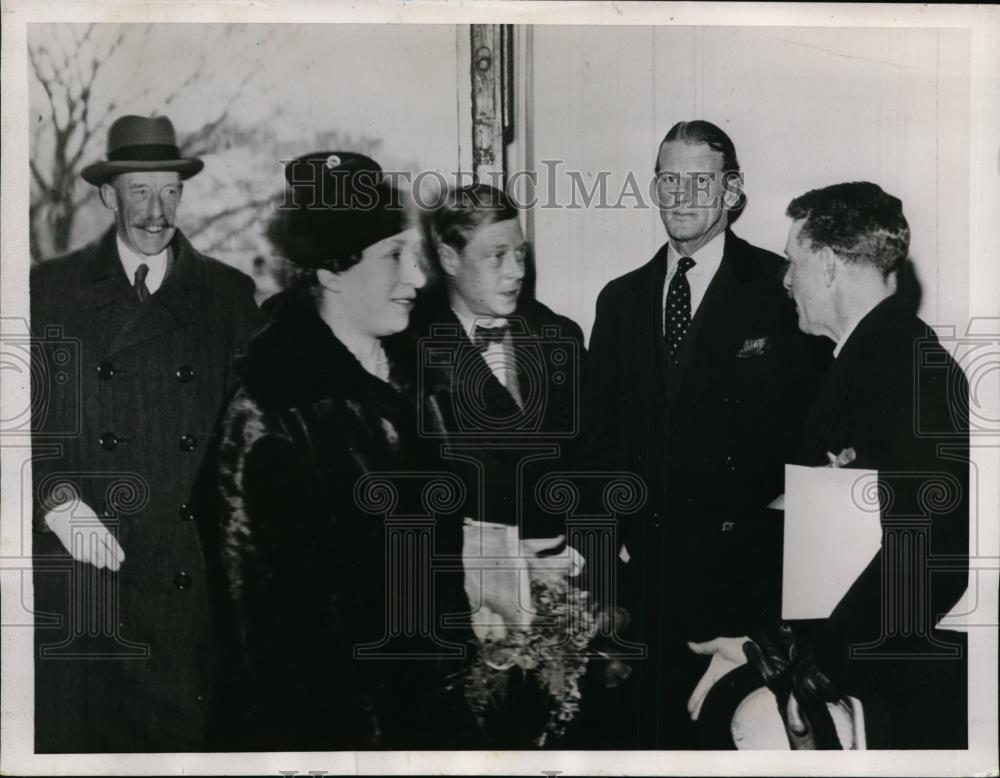 1937 Press Photo Princess Royal With her Husband Lord Harewood - nee96559 - Historic Images