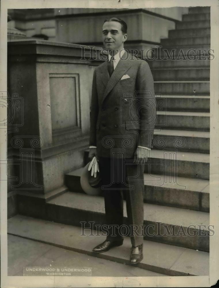 1927 Press Photo James Clement Dunn named Ceremonials officer at White House - Historic Images