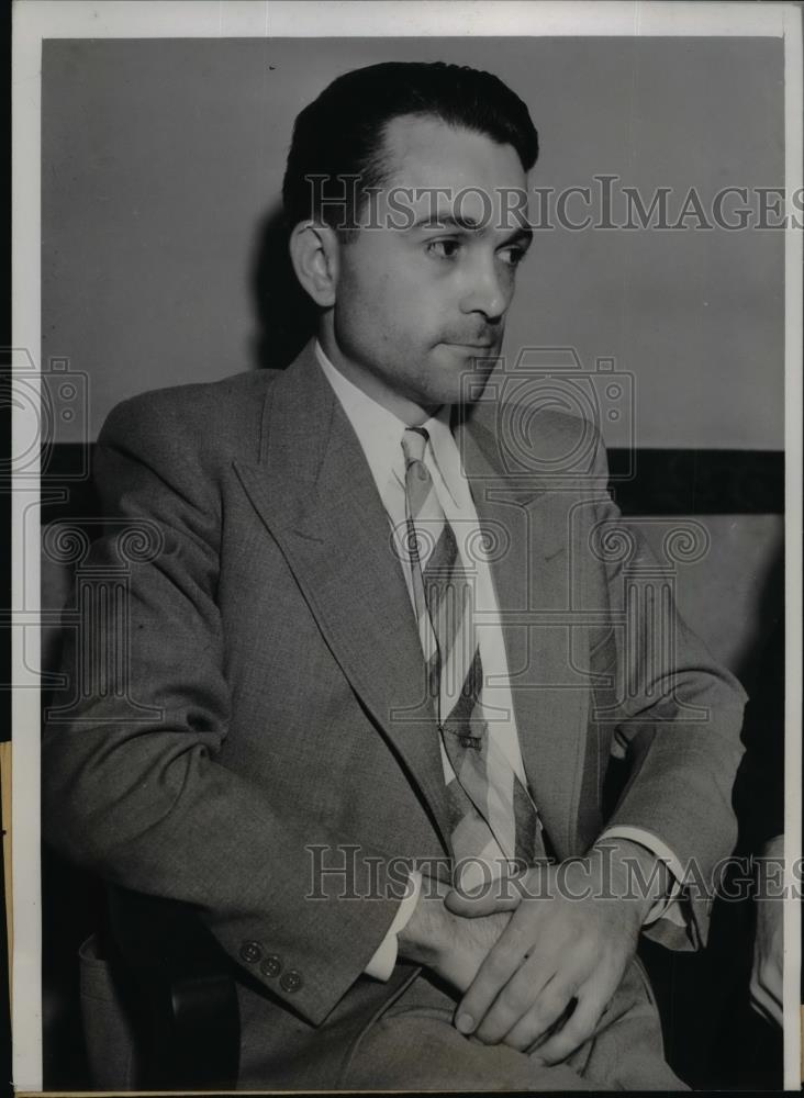 1938 Press Photo Rudolph Sikora shot and Killed Edward Solomon surrendered - Historic Images