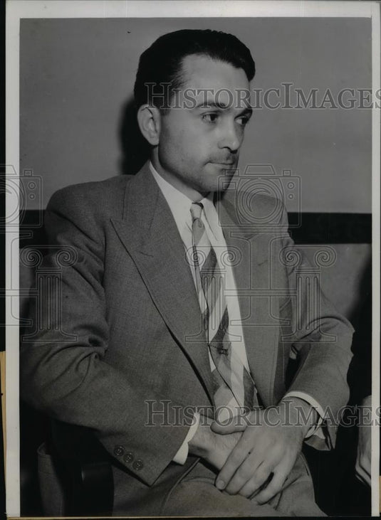 1938 Press Photo Rudolph Sikora shot and Killed Edward Solomon surrendered - Historic Images