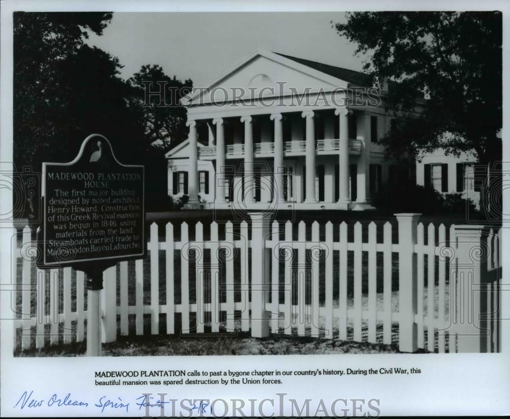 1981 Press Photo Madewood Plantation, New Orleans, Louisiana. - Historic Images