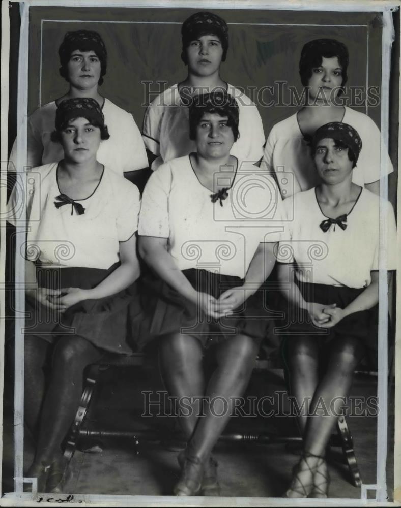 1929 Press Photo Sokol Nova Vlasts Women Group Leaders - Historic Images