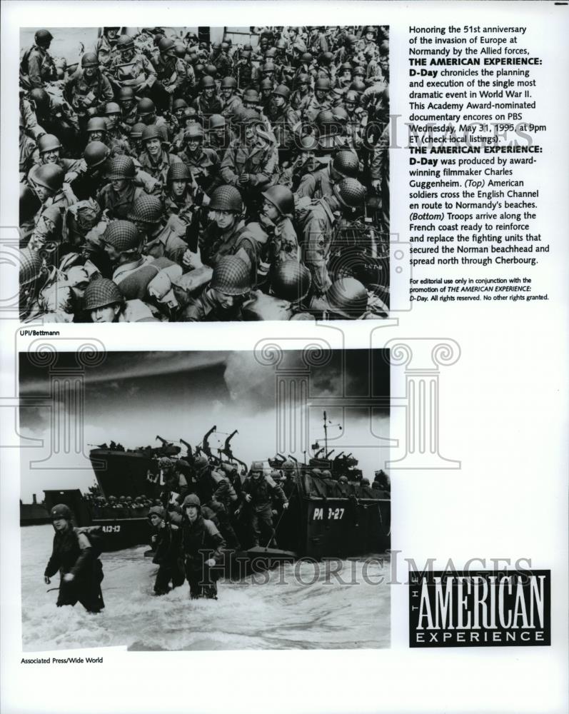 1995 Press Photo the American Experience D Day - cvb74499 - Historic Images