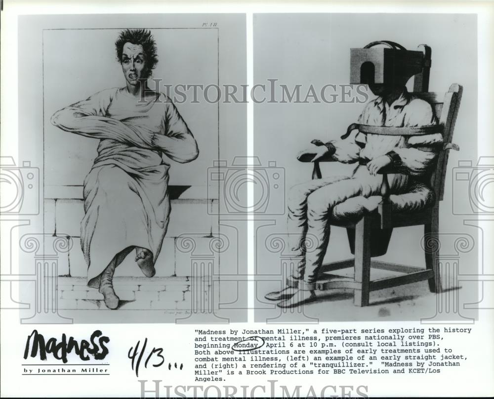 Press Photo Madness by Jonathan Miller a five part series on PBS - cvb73810 - Historic Images