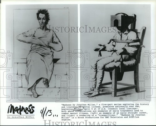 Press Photo Madness by Jonathan Miller a five part series on PBS - cvb73810 - Historic Images