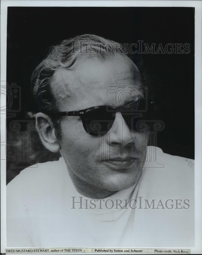 1986 Press Photo Fred Mustard Stewart, Author of  The Titan - cvb74341 - Historic Images