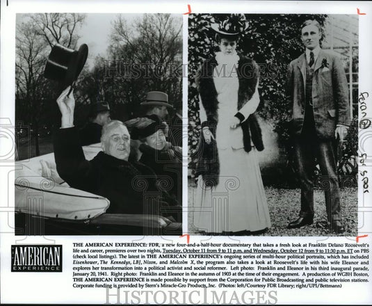 Press Photo The American Experience- FDR- new 4 1/2 hour documentary. - Historic Images