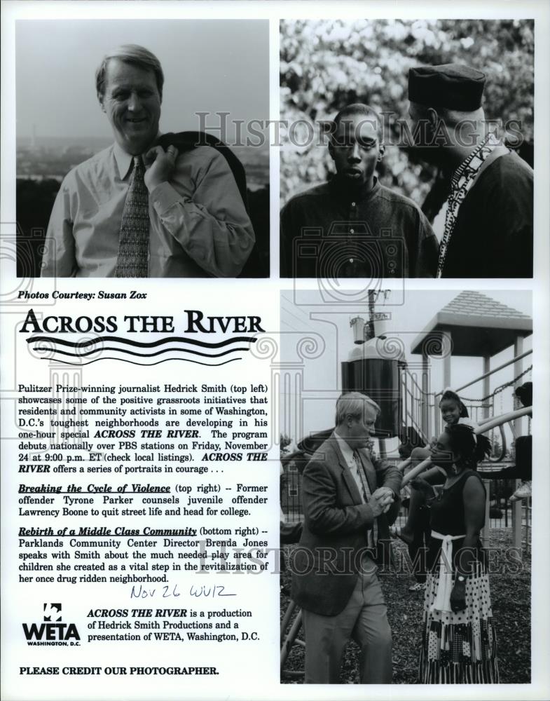 Press Photo Pulitzer Prize winning journalist Hedrick Smith (top left) - Historic Images