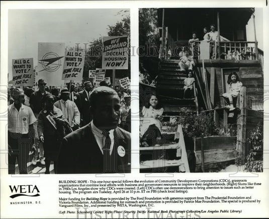 Press Photo Building Hope: One hour special follows evolution of CDC'S - Historic Images