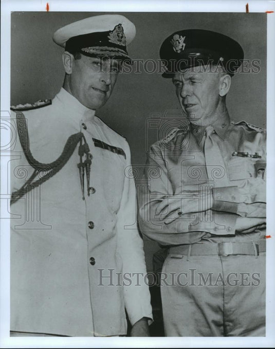 Press Photo Gen. George Marshall and Lord Louis Mountbatten, 1942 - cvb74485 - Historic Images