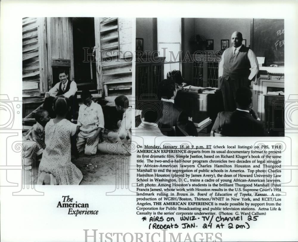 Press Photo The American Experience  Presents &quot;Simple Justice&quot; - cvb73724 - Historic Images