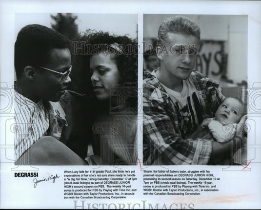 Press Photo Degrassi Junior HIgh- "A BIg Girl Now"  (l)AIring Sat. Dec 17 7pm. - Historic Images