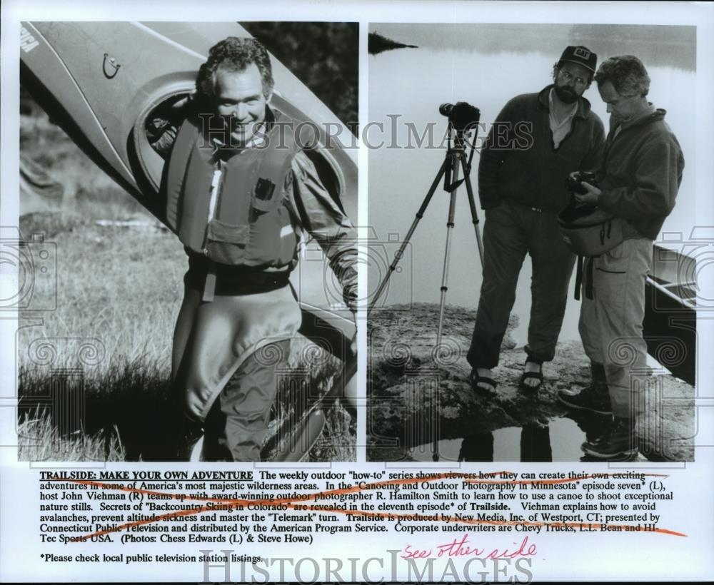 Press Photo Trailside: Make your Own Adventure. The weekly outdoor how to show. - Historic Images