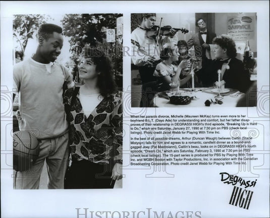 Press Photo Degrassi High's 3rd and 4th episode on PBS - cvb73848 - Historic Images