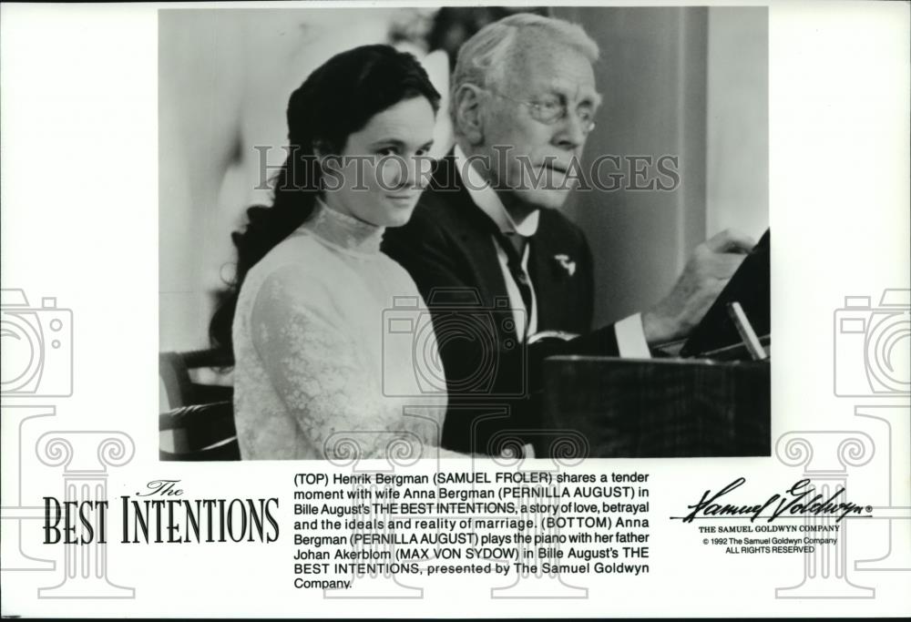 1993 Press Photo Samuel Froler and Pernillla August in Best Intentions - Historic Images