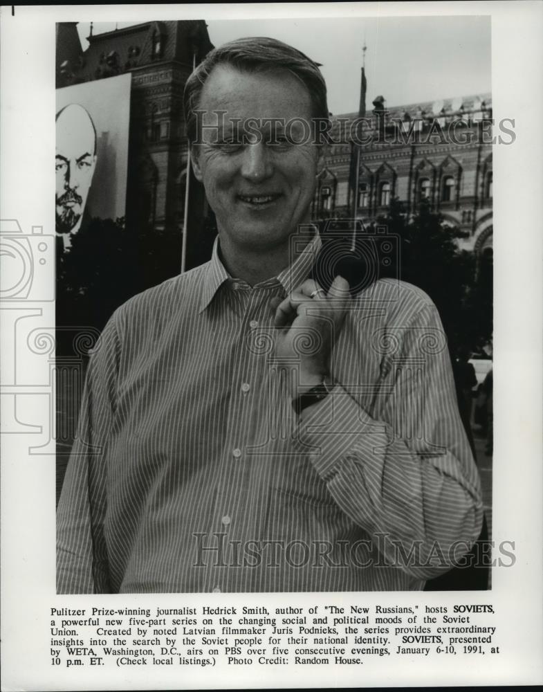1991 Press Photo Pulitzer Prize winning journalist Hedrick Smith. - cvb74475 - Historic Images