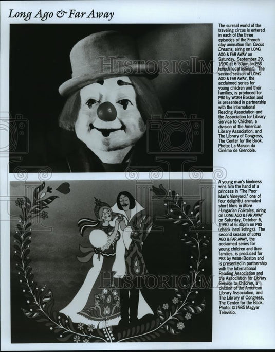 1990 Press Photo Long Ago and Far Away second season of acclaimed series - Historic Images