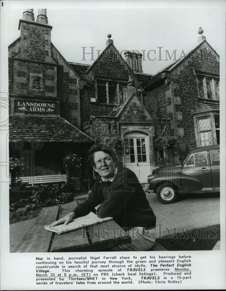 Press Photo Nigel Farrell-Travels, The Perfect English Village - cvb74687 - Historic Images