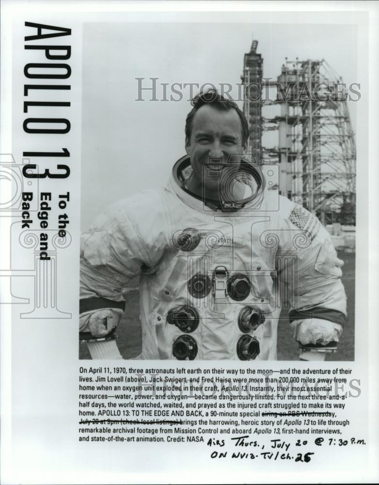 Press Photo Jim Lovell-Apollo 13: To The Edge and Back - cvb74250 - Historic Images