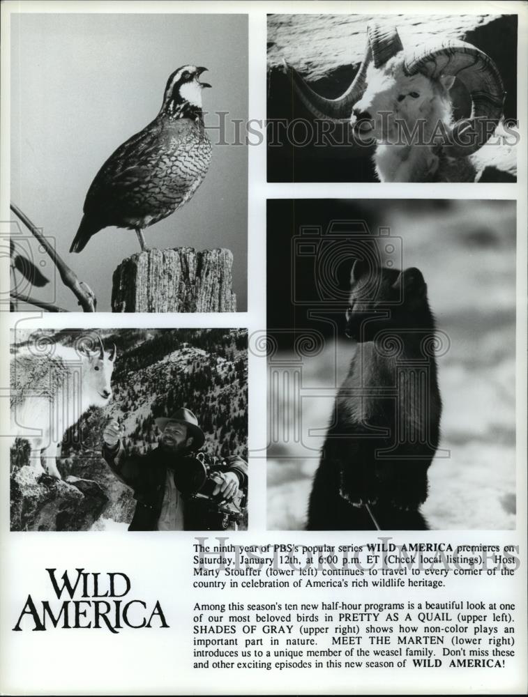 Press Photo Wild America hosted by Marty Stouffer - cvb74693 - Historic Images