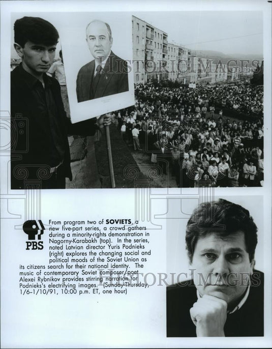 1991 Press Photo Soviets new five part series. - cvb74474 - Historic Images