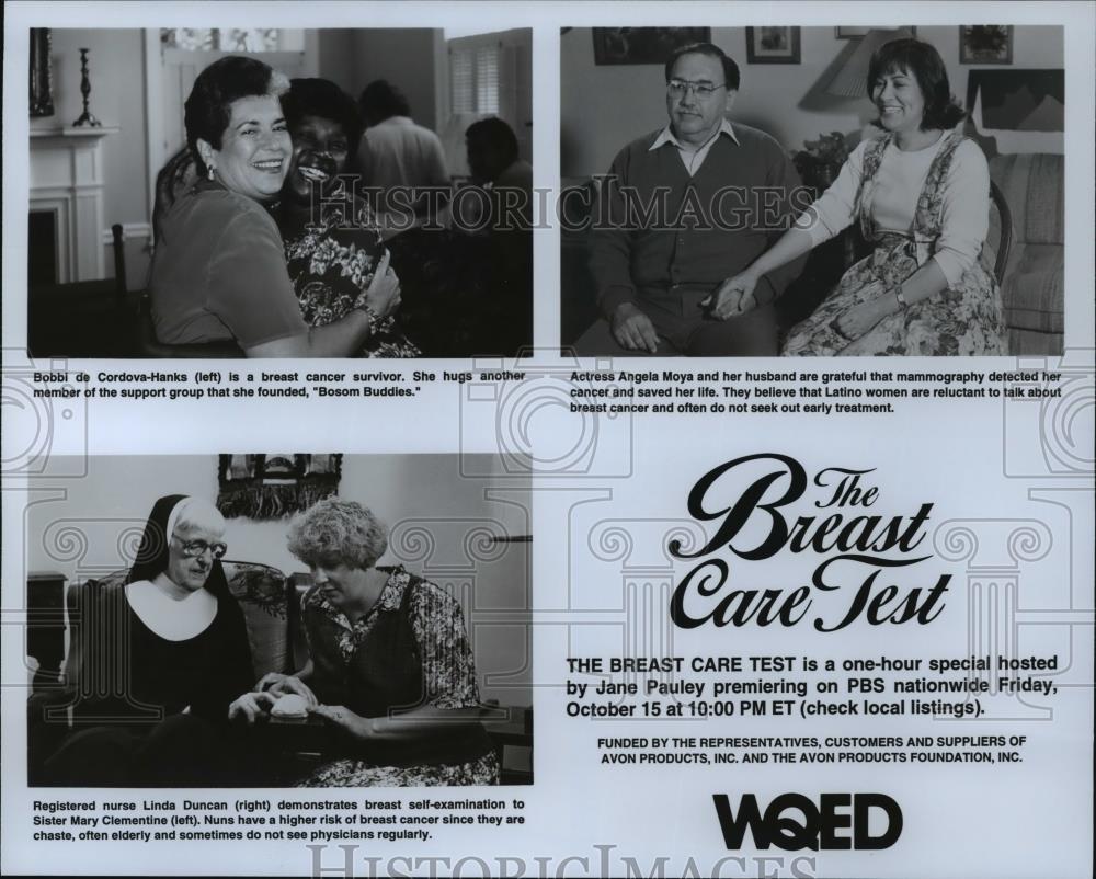Press Photo The Breast Care test is one hour special hosted by Jane Pauley. - Historic Images