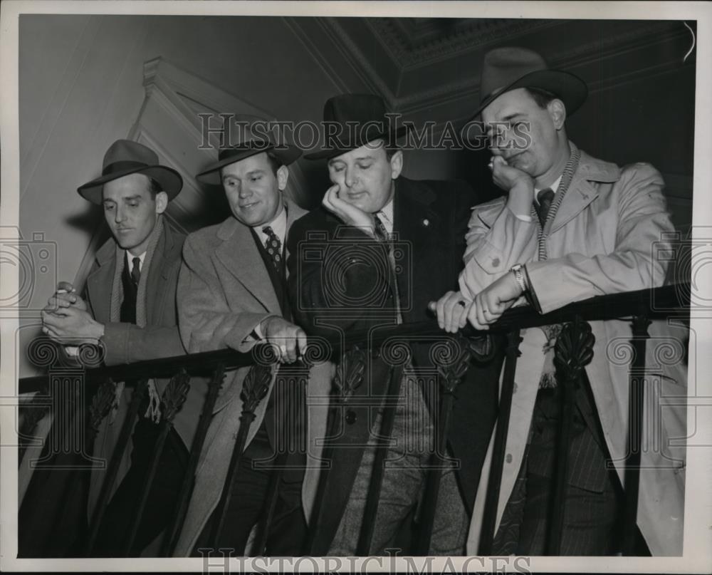 1946 Press Photo New York Clyde Hamilton, Charles Bohar, Thomas E. Kelley NYC. - Historic Images