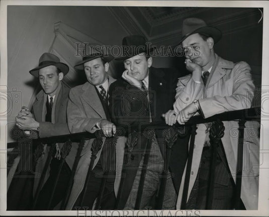1946 Press Photo New York Clyde Hamilton, Charles Bohar, Thomas E. Kelley NYC. - Historic Images