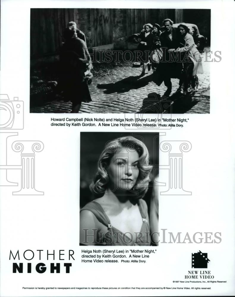 Press Photo Nick Nolte and Sheryl Lee-Mother Night movie - cvb67907 - Historic Images