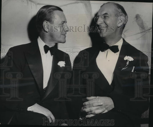 Press Photo Harvey S. Firestone Jr. (left) and Morris Sayre - cvb70634 - Historic Images