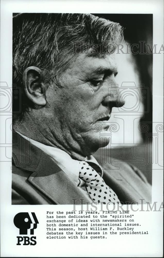 Press Photo Host of Spirited William F. Buckley - cvb73286 - Historic Images
