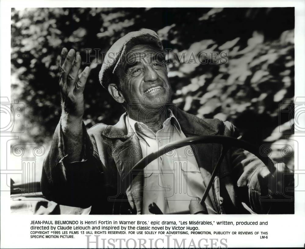 Press Photo Jean Paul Belmondo-Les Miserables movie - cvb68357 - Historic Images