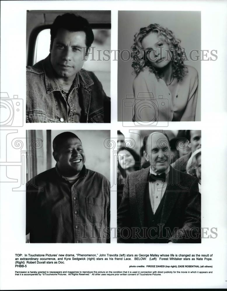 Press Photo Phenomenon movie-Travolta, Sedwick, Whitaker, Duvall - cvb67917 - Historic Images