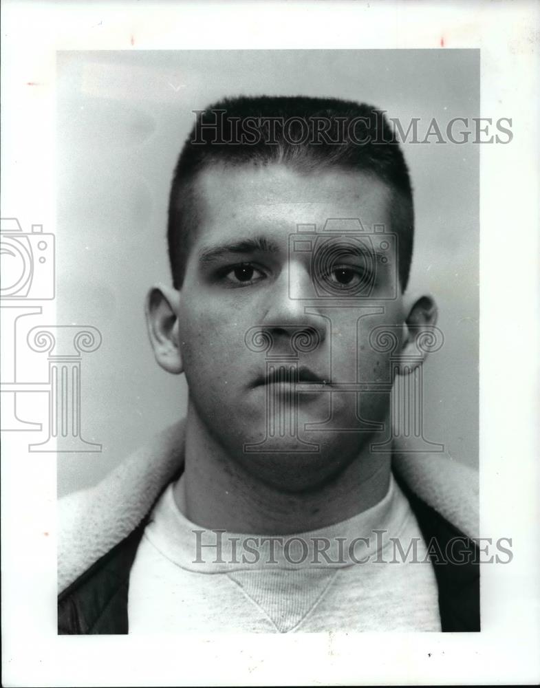 1991 Press Photo Elyria Catholic sports player-Scott Lachman - cvb70243 - Historic Images
