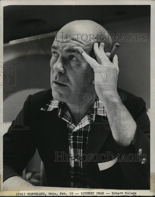 1975 Press Photo Robert S. Malaga, New Director of Ohio Lottery - cvb72993 - Historic Images